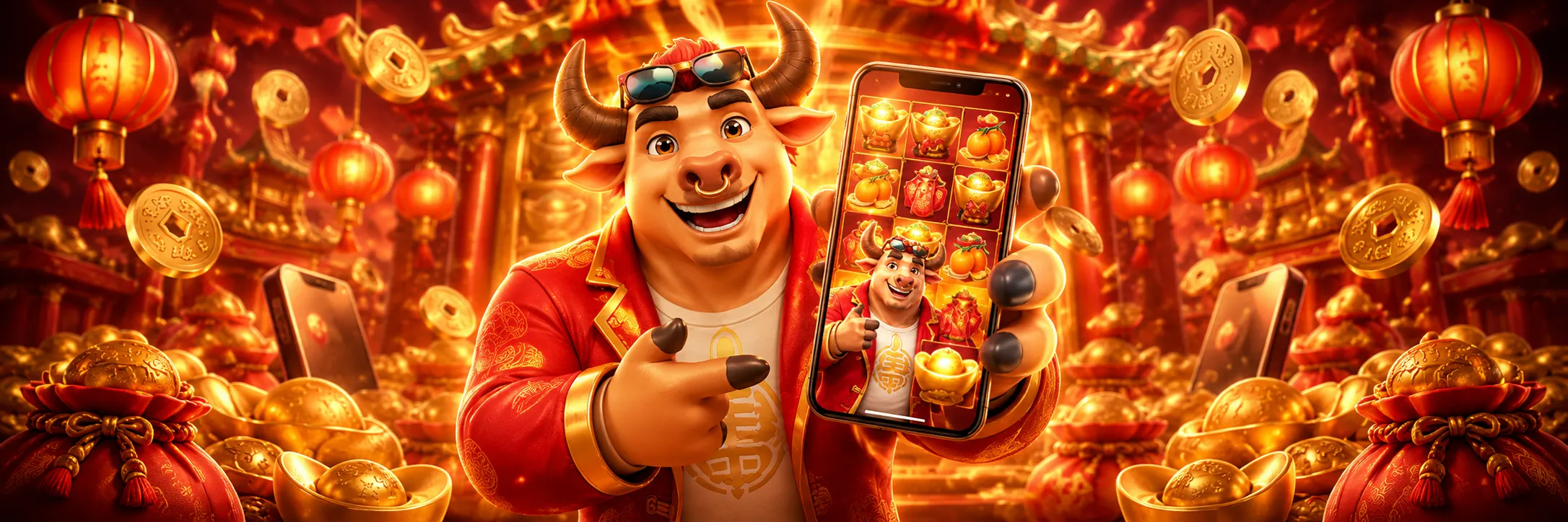 03 Fortune Ox em Dispositivos Móveis
